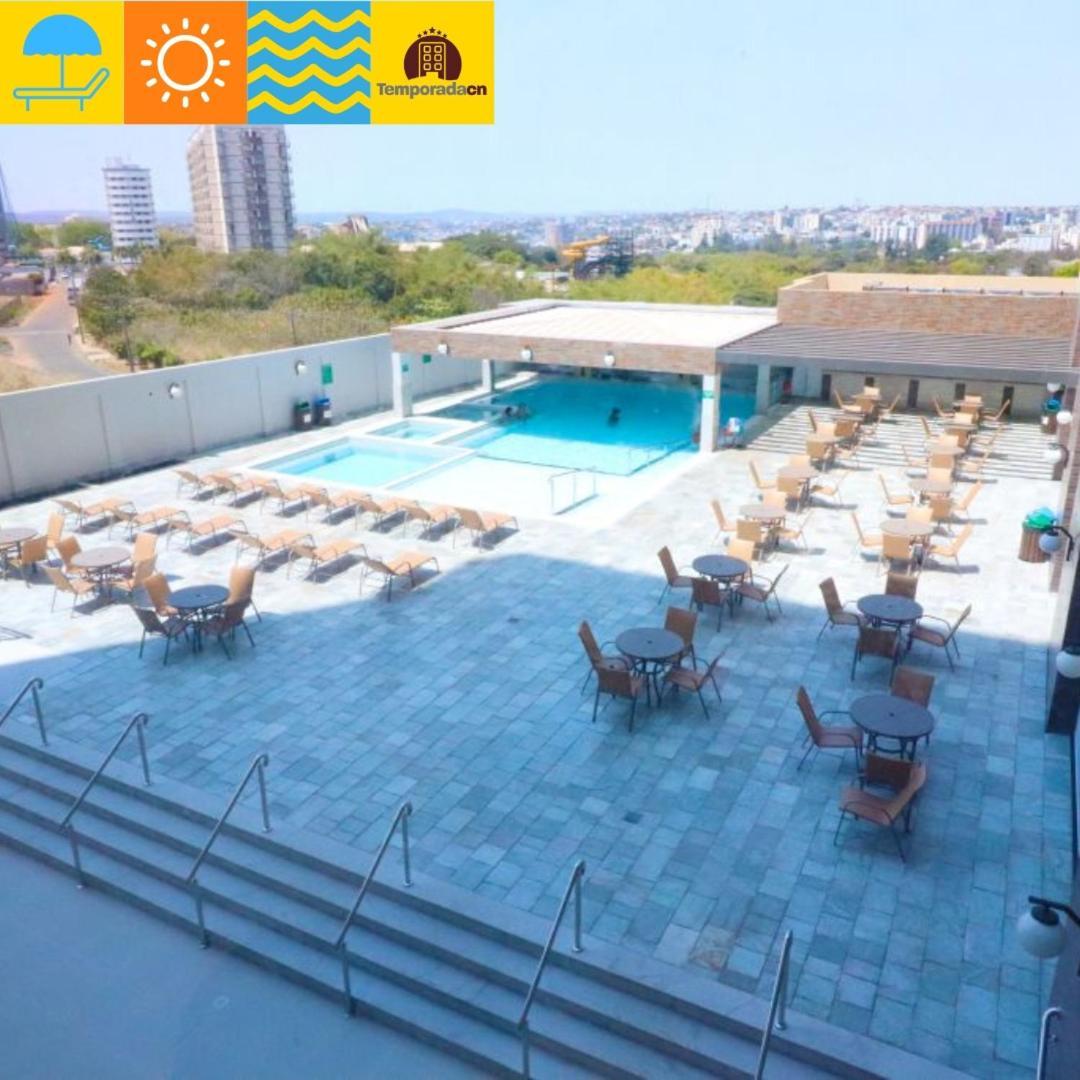 Piazza Com Acesso Ao Acqua Park - Gustavo Aparthotel Caldas Novas Exterior photo